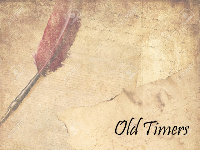Old Timers Poem